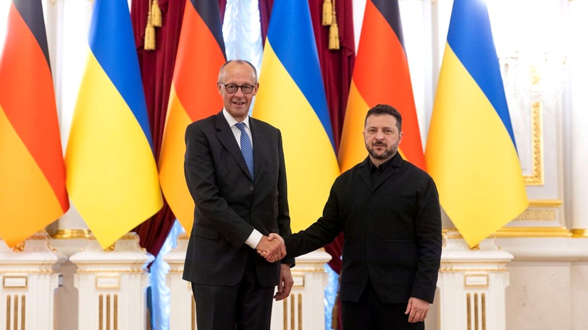 Ukrainian President Volodymyr Zelensky meets German Chancellor Friedrich Merz in Kyiv, 2026