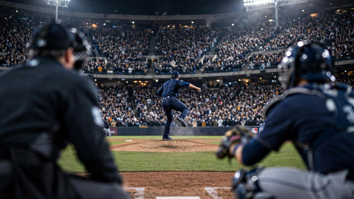 A Padres reliever delivers under the Petco Park floodlights on an October playoff night, echoing Michael King's six-out save in NLDS Game 3
